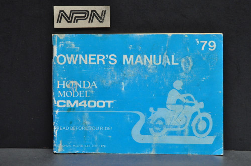 Vintage 1979 Honda CM400 T Motorcycle Owners Manual - NOS Parts NOW