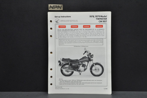 Vtg 1974-75 Honda CR125 M Elsinore M0-M1 Parts Catalog Book