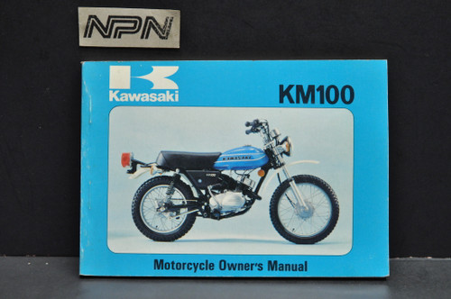 Vintage NOS 1978 Kawasaki KM100 A3A Motorcycle Owners Manual - NOS