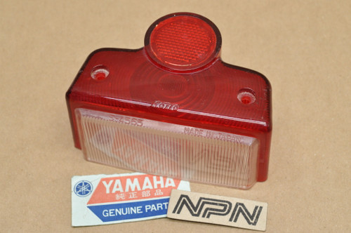 NOS Yamaha YDS1 YDS3 Koito Tail Light Lens 150-84521-00 - NOS