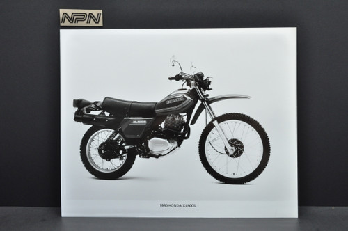 Vintage 1980 Honda XL500 S Motorcycle Dealer Spec Photo - NOS