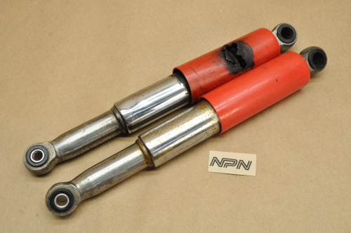 Vtg Used OEM Honda CT200 CT90 K0 Rear Shock Absorber Set Red As Is