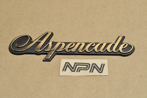 Vtg OEM Honda GL1200 Gold Wing Aspencade Saddle Bag Emblem AS IS