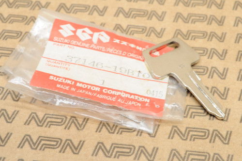 NOS Suzuki LT-4 LT80 Blank Key Type D 37146-19B10 - NOS Parts NOW