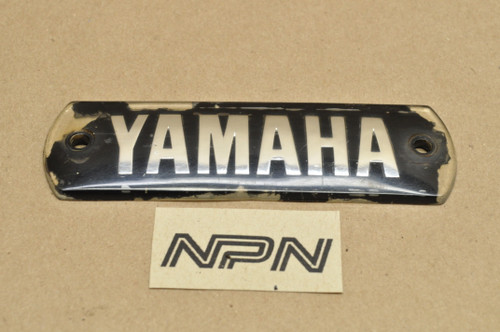 Vtg OEM Yamaha 1965-66 YDS3 YM1 Gas Tank Emblem Badge 156-24161-00 