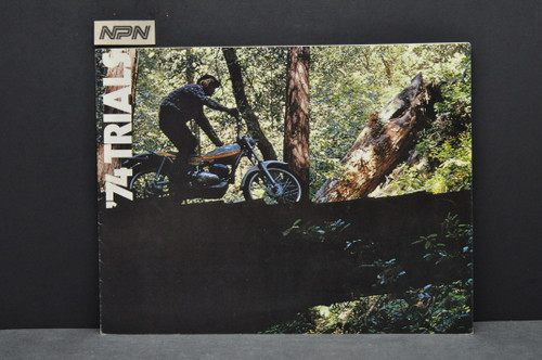 Vtg NOS 1974 Yamaha TY80 A TY250 A Motorcycle Brochure Dealer