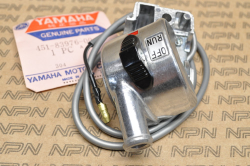 NOS Yamaha 1974-75 TY80 Right Handlebar Engine Run Kill Stop