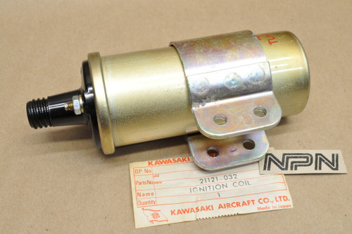 NOS Kawasaki 1969-75 H1 Mach III 1976 KH500 Ignition Coil w/ Band