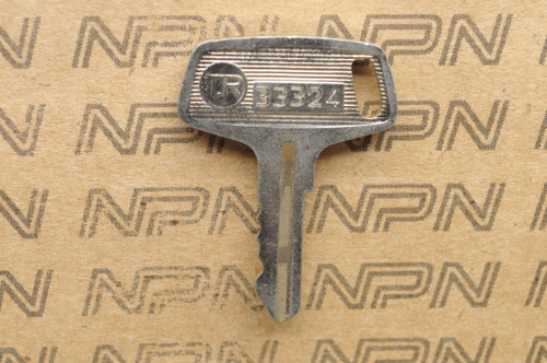 NOS Suzuki Motorcycle Double Groove Ignition Lock Key #33324 - NOS