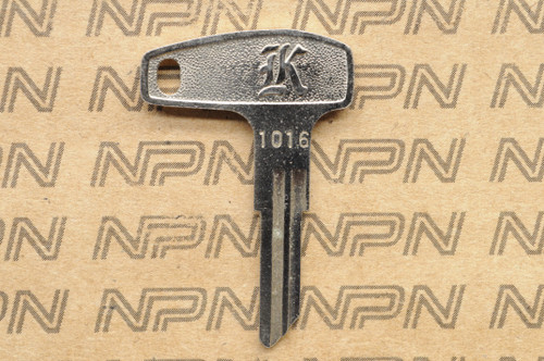NOS Kawasaki Ignition Switch & Lock Blank Key # 1016 27008-1016 - NOS ...
