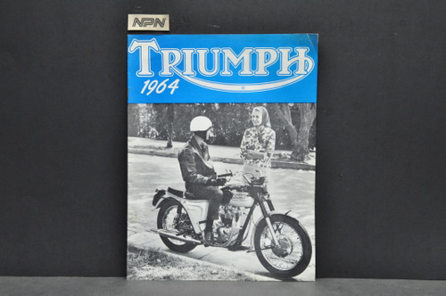 Vintage NOS 1964 Triumph Motorcycle Dealer Spec Brochure Sales