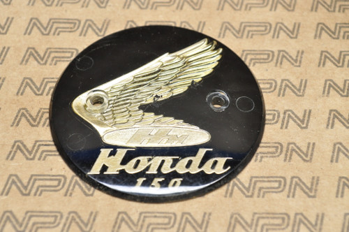 ◆ まっちゃん NOS Honda CA95 Left Side Fuel Gas Tank Emblem Badge 87122-201-010