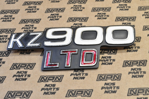 NOS Kawasaki 1976 KZ900 LTD Right Side Cover Emblem Badge 56018