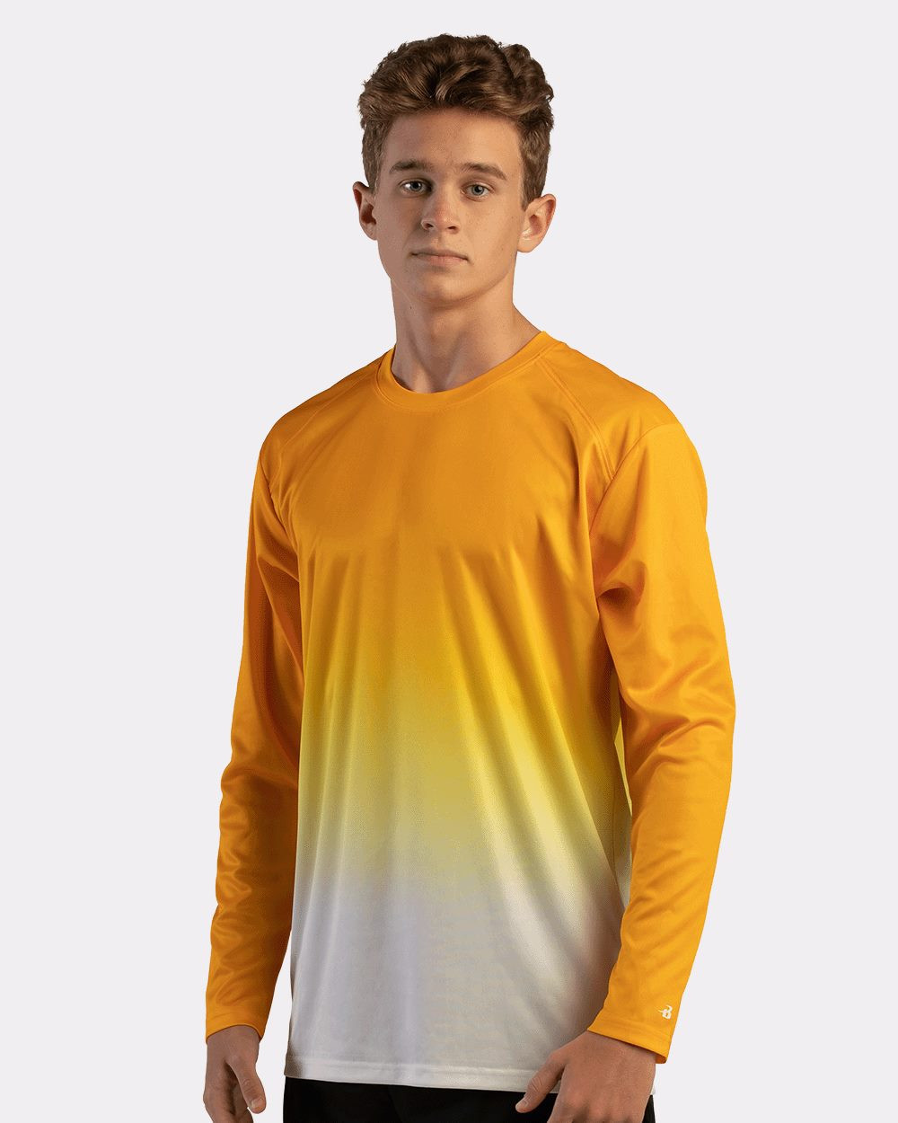 Custom Ombre Long Sleeve T-Shirt - 4204 - CapsToYou