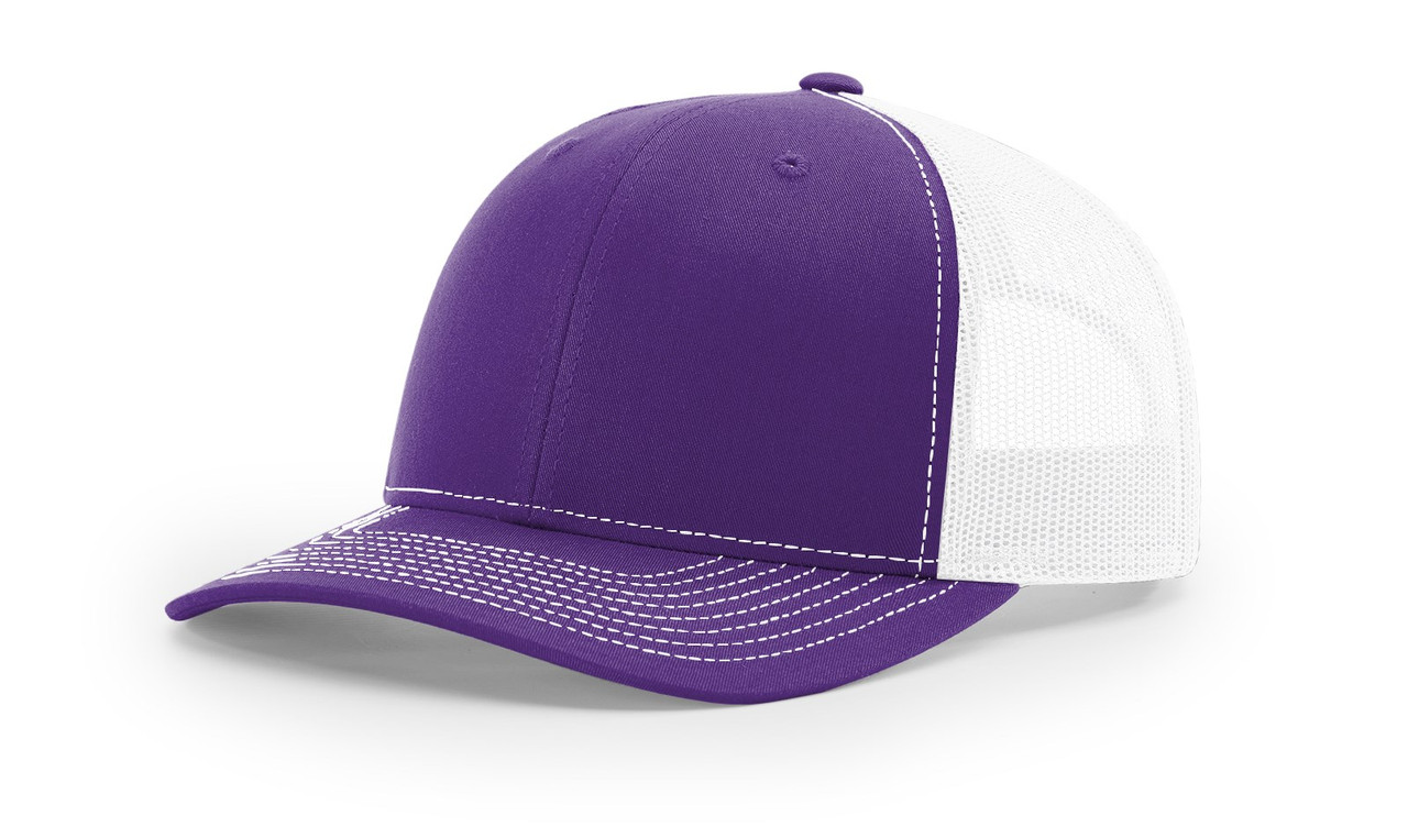 Sublimation Hat Youth/ Adult Baseball Cap Trucker Mesh Cap Purple