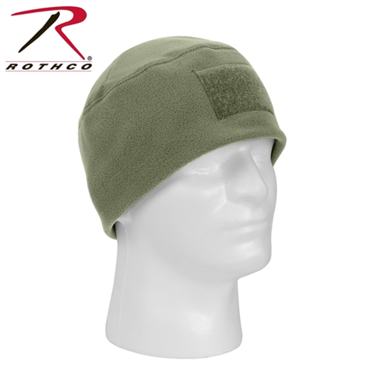 Personalized Tactical Polar Fleece Watch Cap with Loop Front Patch Attachment