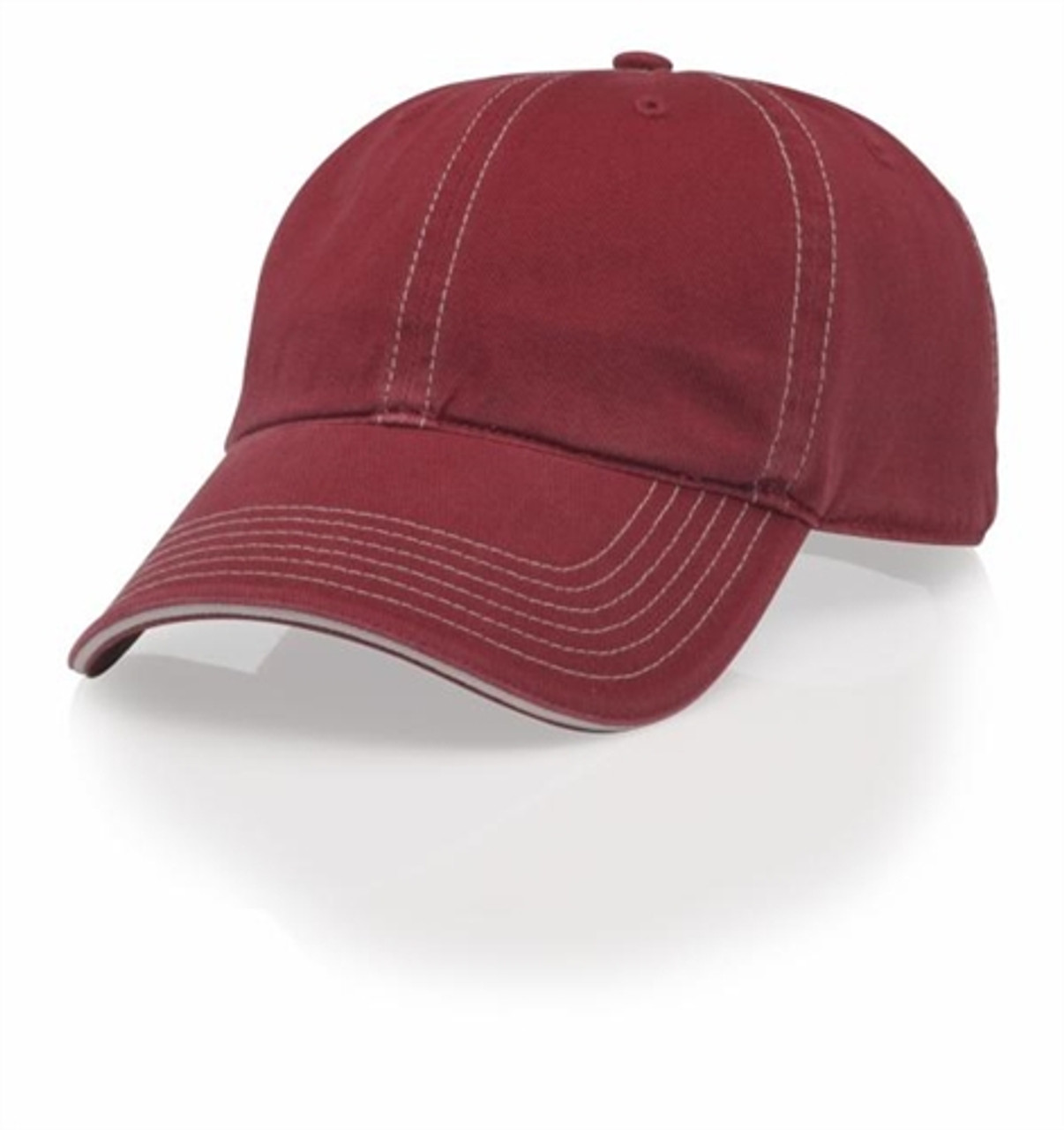 Embroidered Contrast Stitching Cap