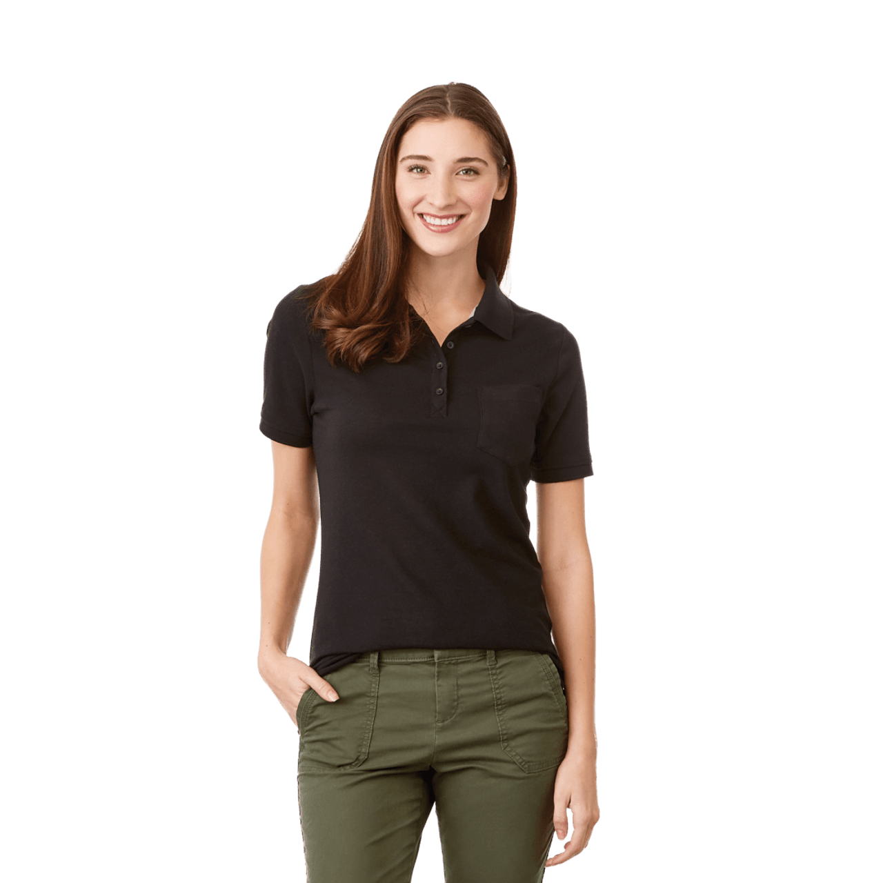 Embroidered Womens BANFIELD Short Sleeve Polo