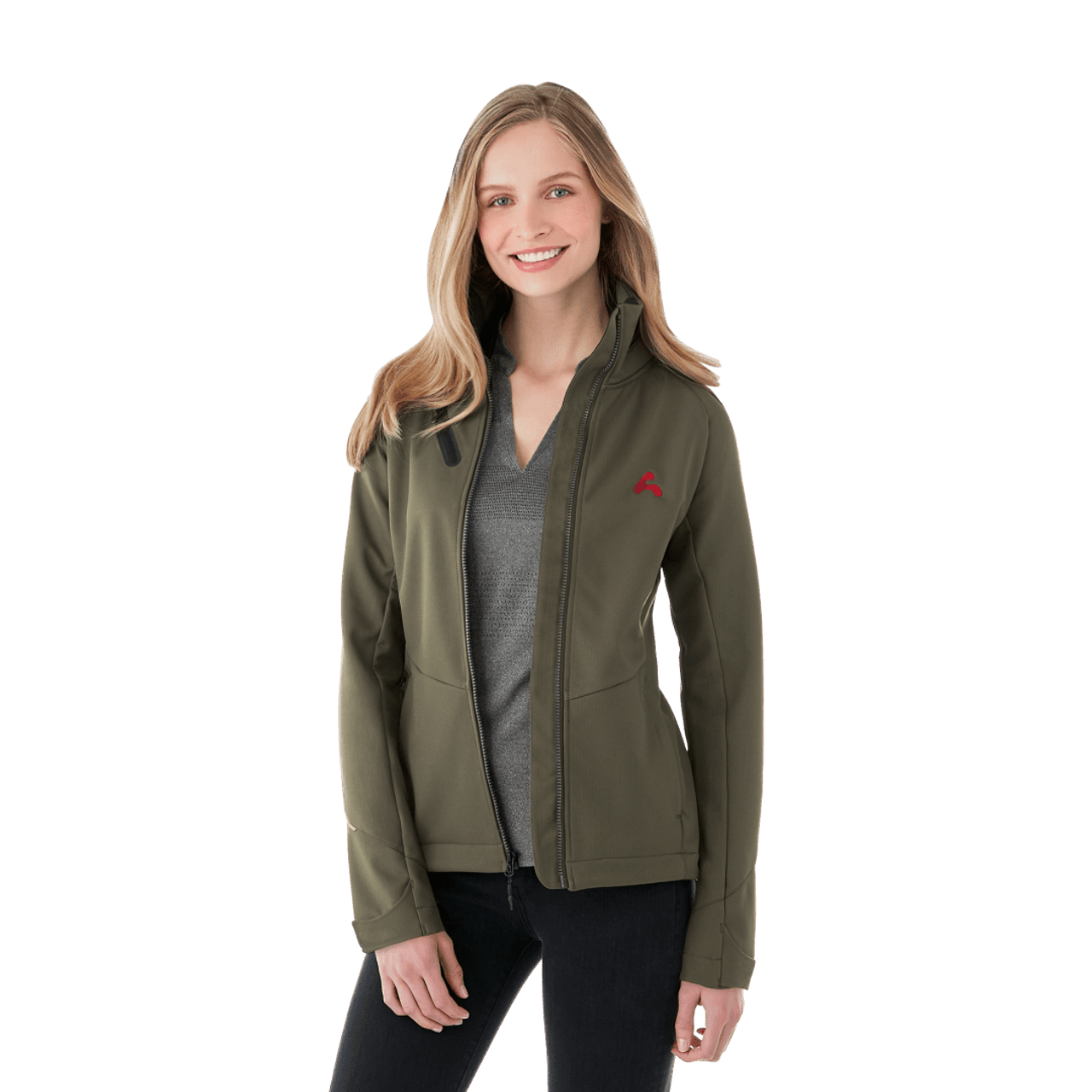 Embroidered Womens PEYTO Softshell Jacket