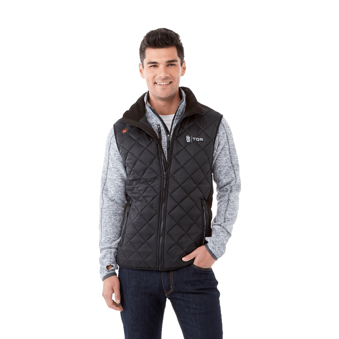 Embroidered Men’s SHEFFORD Heat Panel Vest w/ 6000mAh Power Bank