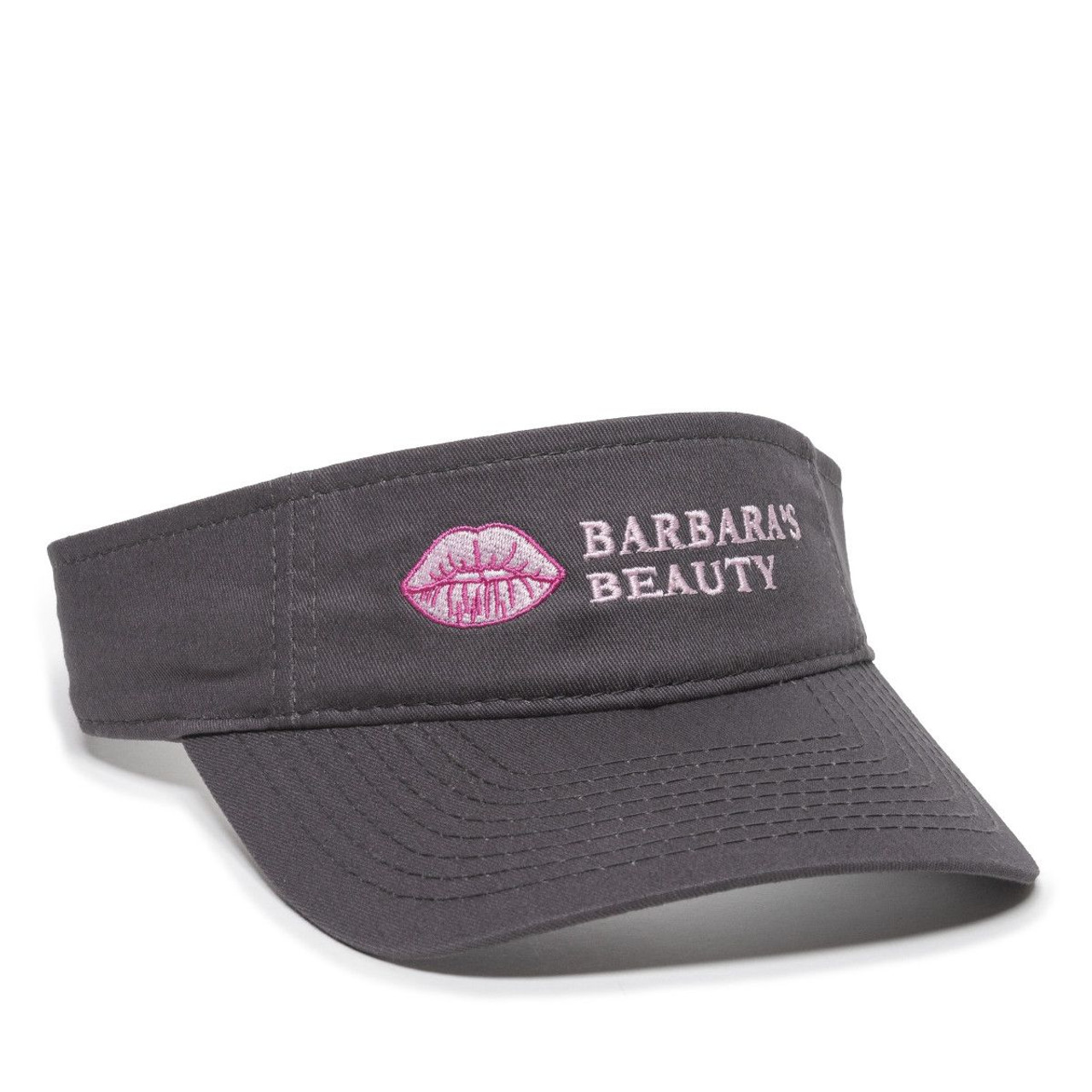 Embroidered Cotton Twill Visor