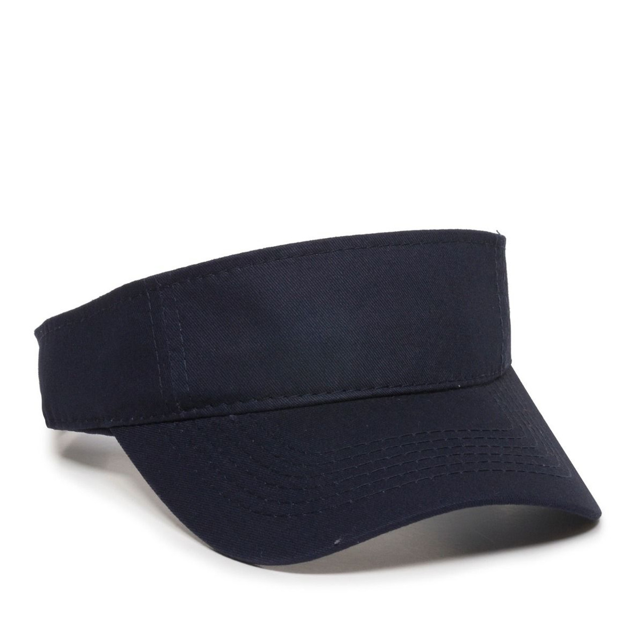 Embroidered Cotton Twill Visor