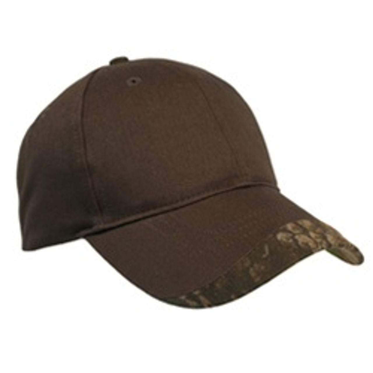 Custom Structured Brushed Cotton Twill Hat with Realtree Wave Sandwich Bill