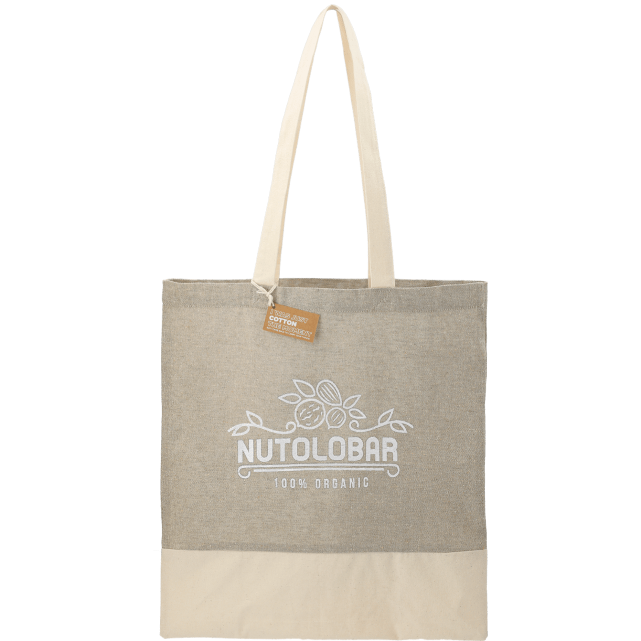 Custom Split Recycled 5oz Cotton Twill Convention Tote