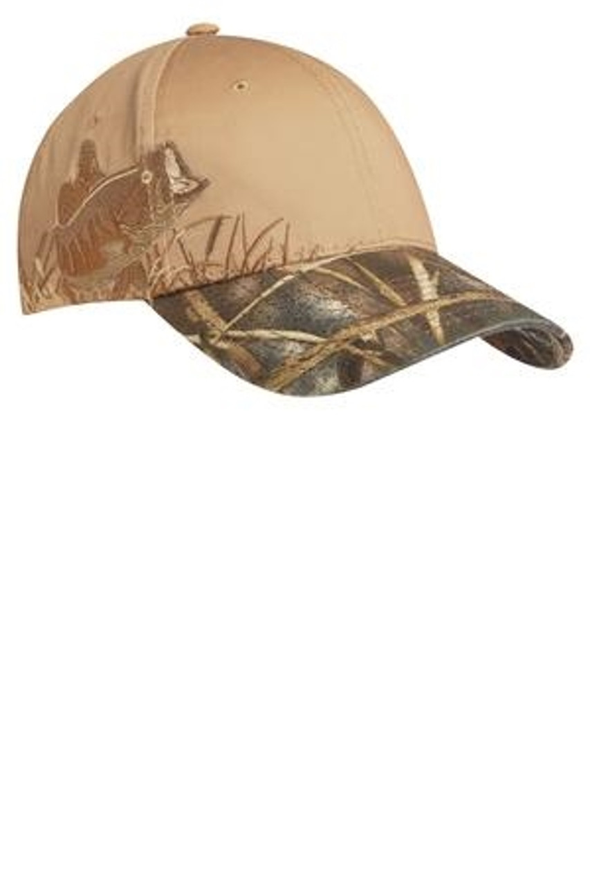 Custom Outdoors Pre Decorated Embroidered Licensed Camo Hat