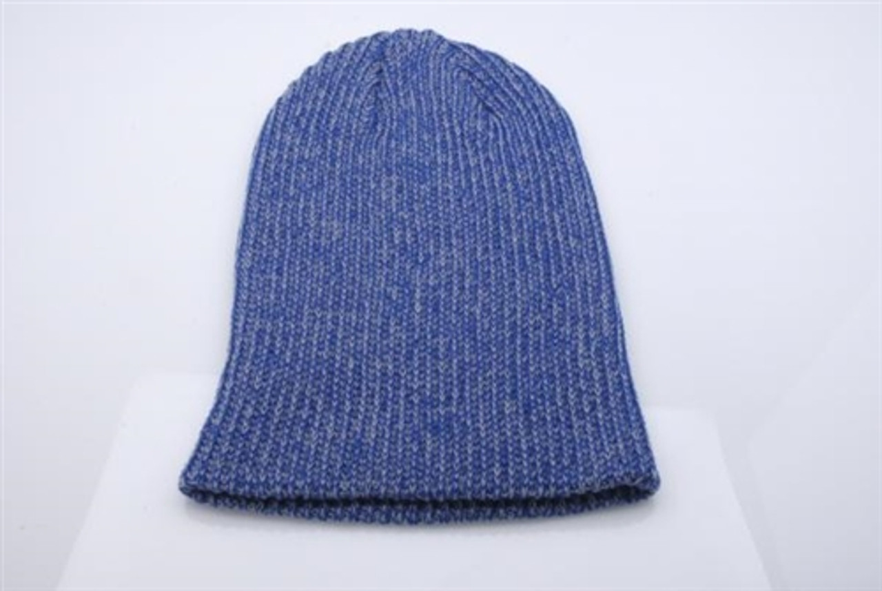 Embroidered Melange Knit Cap