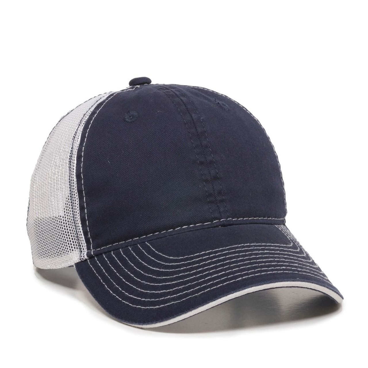 Promotional Heavy Washed Mesh Back Hat w-Snap Tab