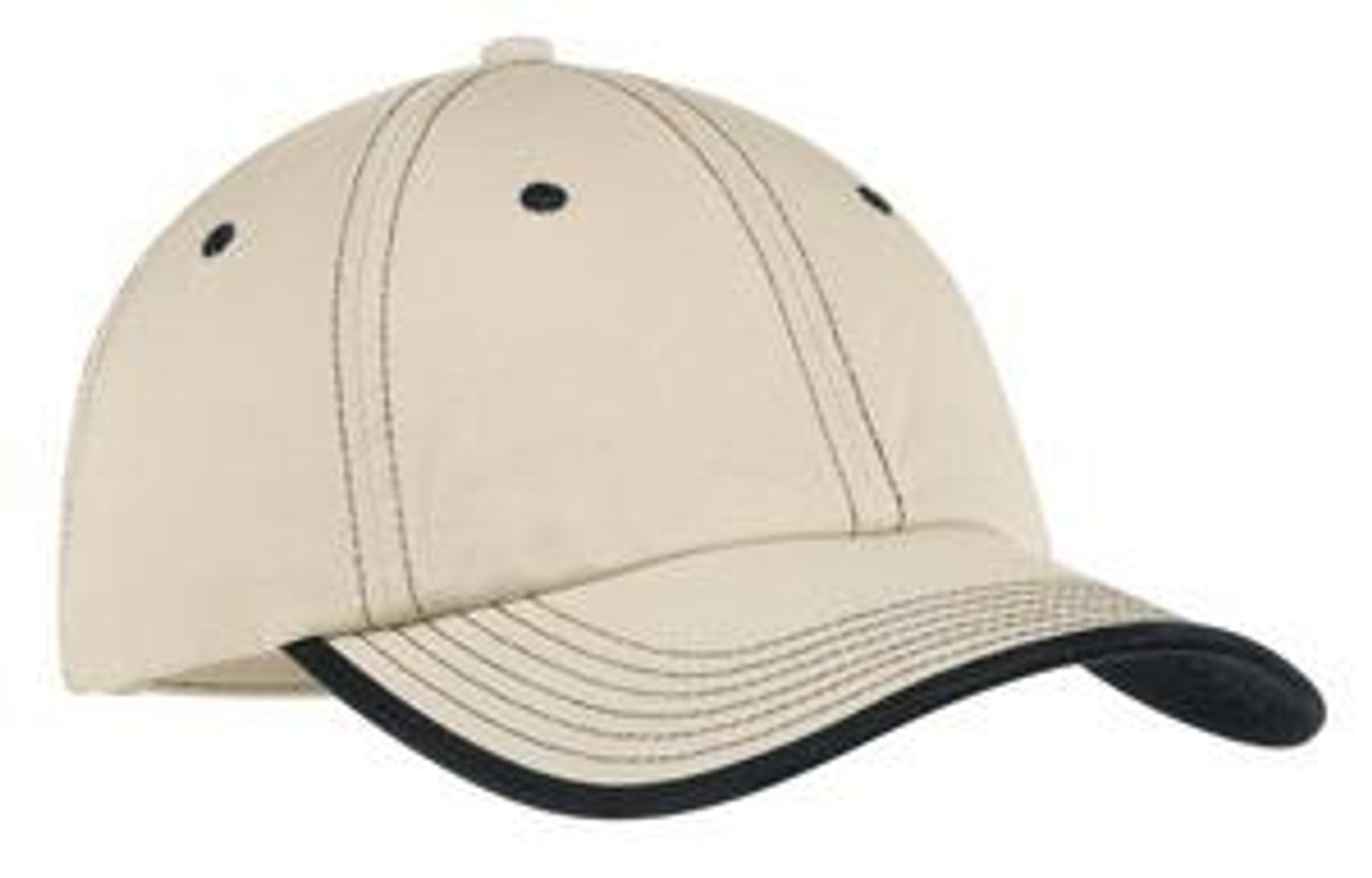 Custom Embroidered Port Authority Vintage Washed Contrast Stitch Cap. C835