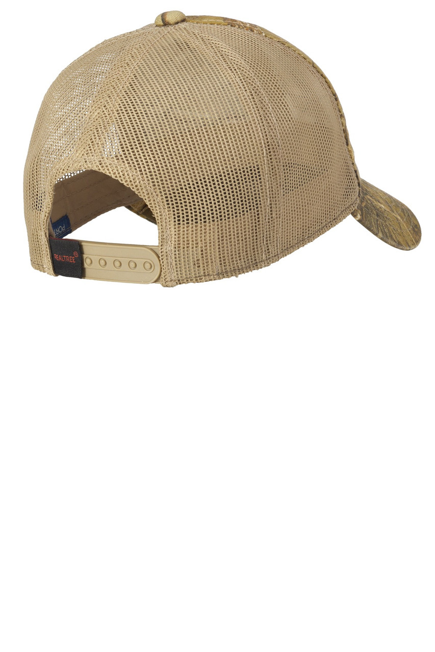 Custom Embroidered Port Authority Unstructured Camouflage Mesh Back Cap. C929