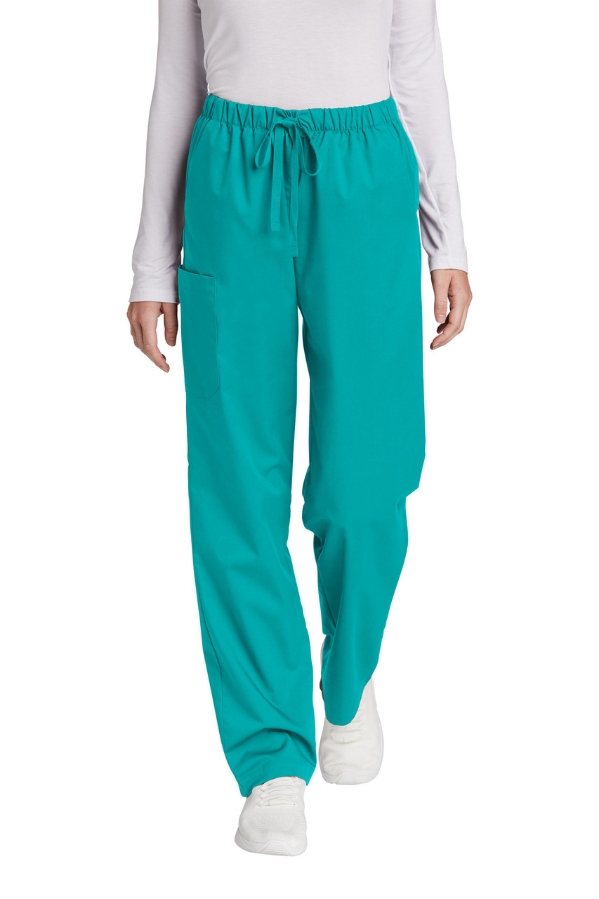 Embroidered Wink Women's Petite WorkFlex Cargo Pant WW4550P