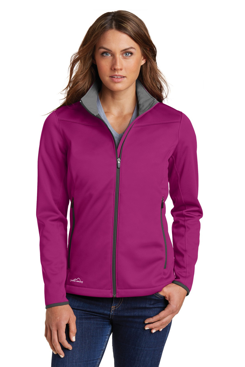Embroidered Eddie Bauer Ladies Weather-Resist Soft Shell Jacket. EB539