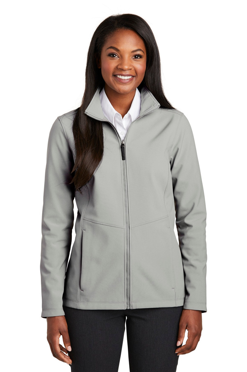 Embroidered Port Authority Ladies Collective Soft Shell Jacket. L901