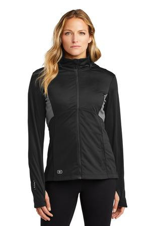 Embroidered OGIO Ladies Pivot Soft Shell. LOE721