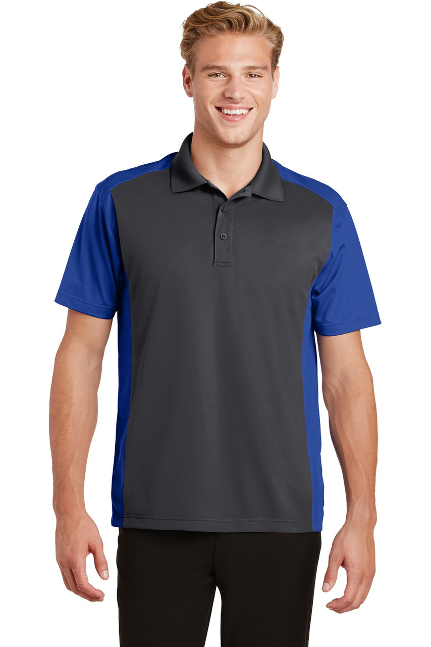 Embroidered Sport-Tek Colorblock Micropique Sport-Wick Polo. ST652