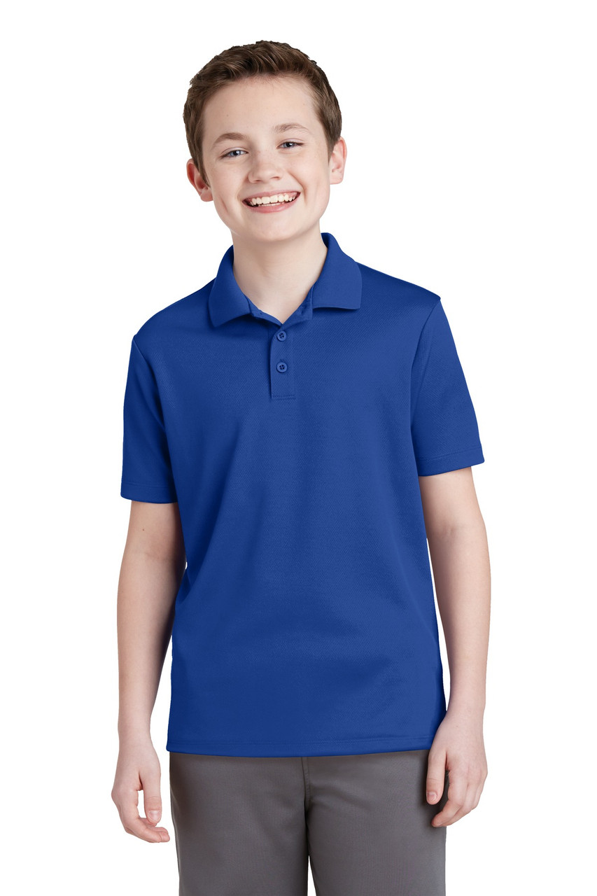 Embroidered Sport-Tek Youth PosiCharge RacerMesh Polo. YST640