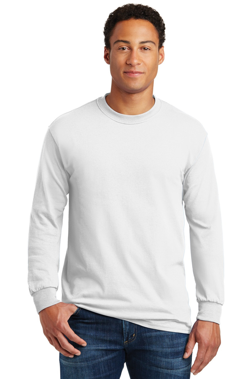 Custom Gildan - Heavy Cotton 100% Cotton Long Sleeve T-Shirt. 5400