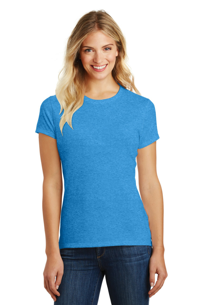 Custom District Women's Perfect Blend CVC Tee. DM108L