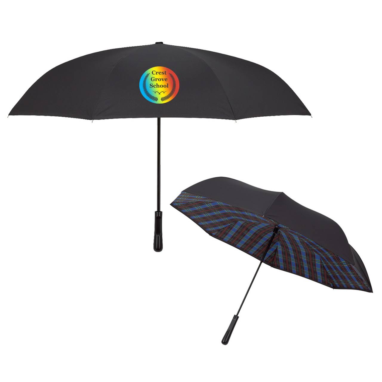 Custom 48" Arc Soho Tartan Inversion Umbrella 4043