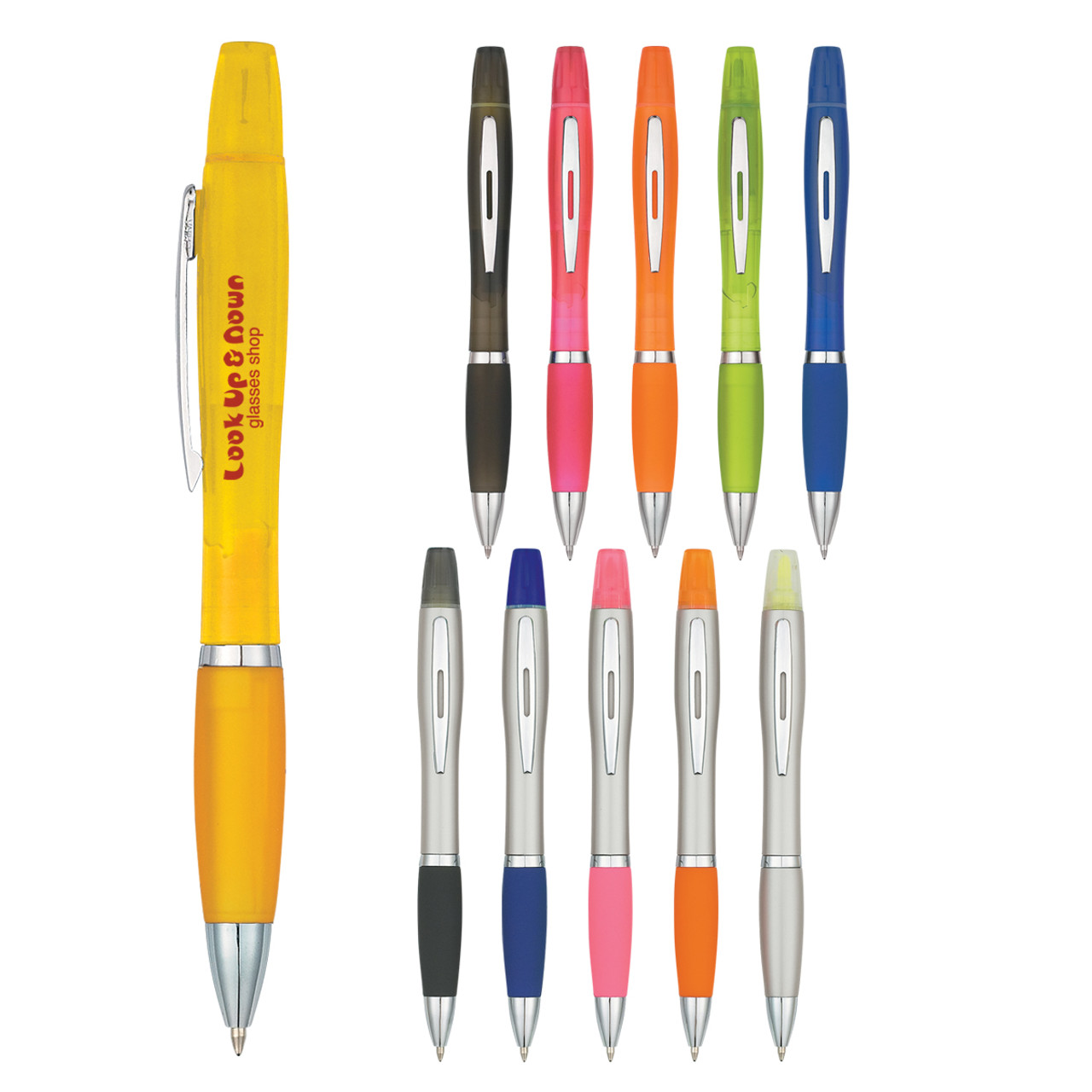 Custom Twin-Write Pen With Highlighter 326