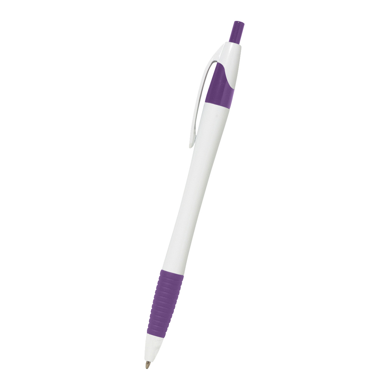 WHITE WITH PURPLE