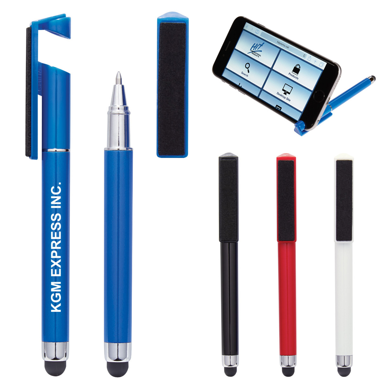 Custom Stylus Pen With Phone Stand And Screen Cleaner 909