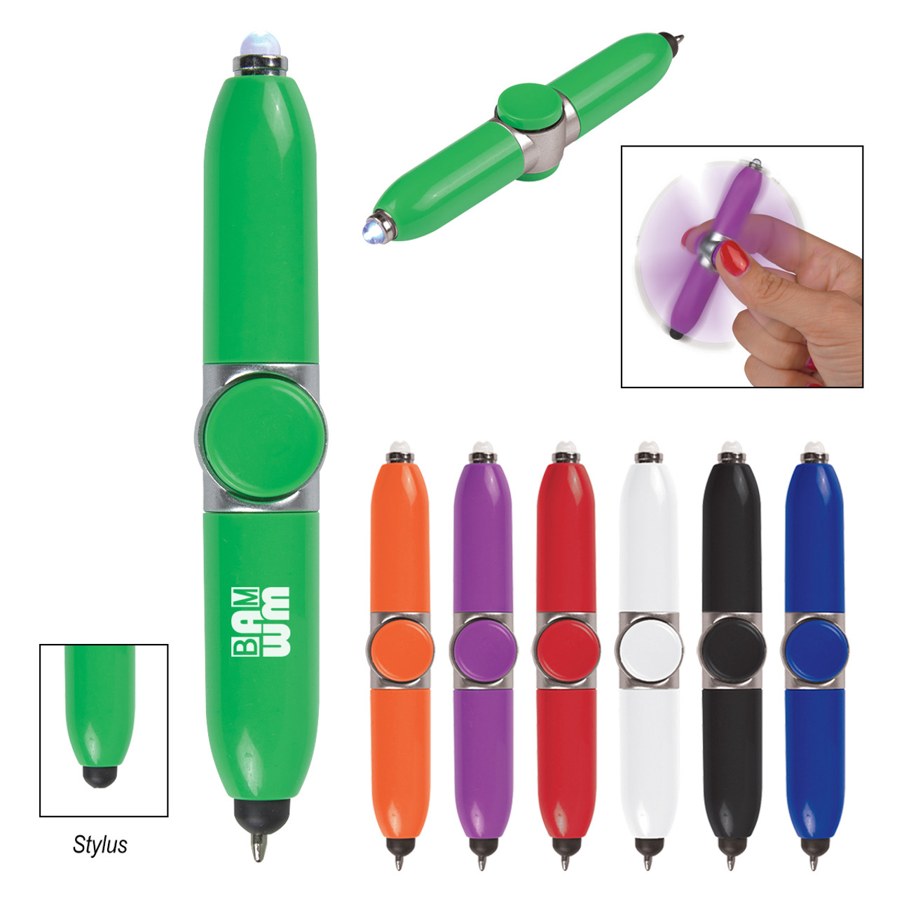 Custom Spinner Stylus Light Pen 595