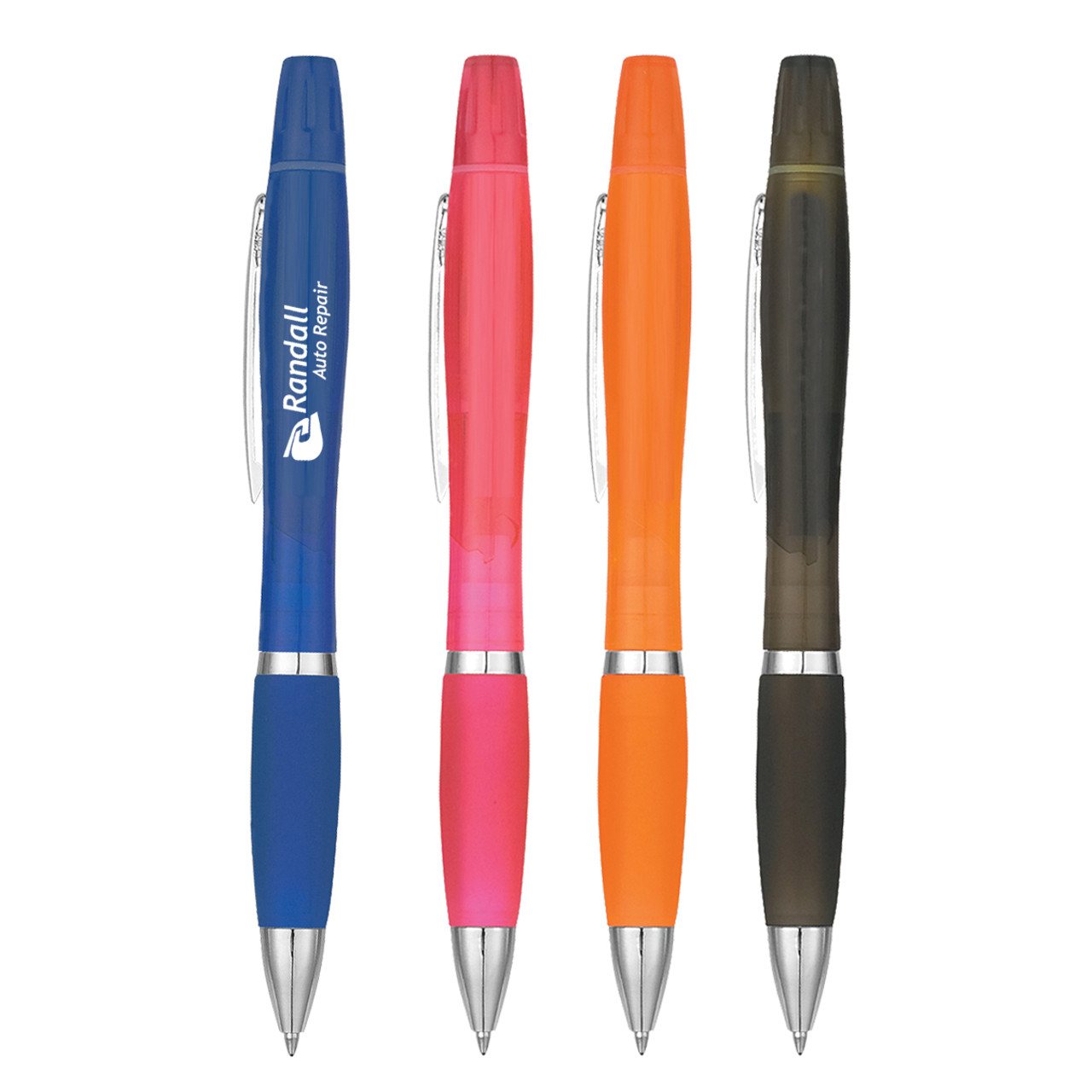 Custom Twin-Write Pen & Highlighter With Antimicrobial Additive 10101