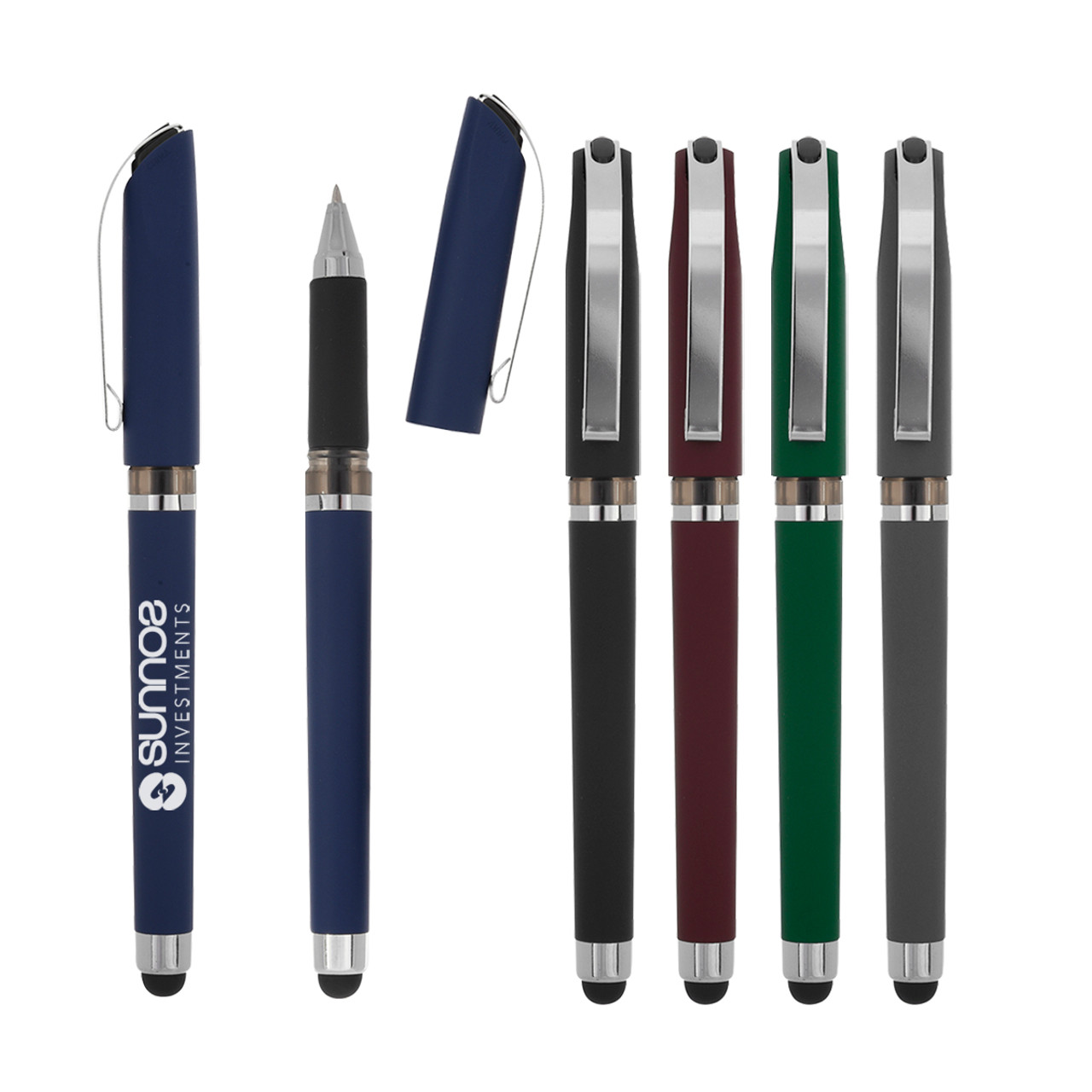 Custom AVENDALE VELVET TOUCH STYLUS GEL PEN 11112