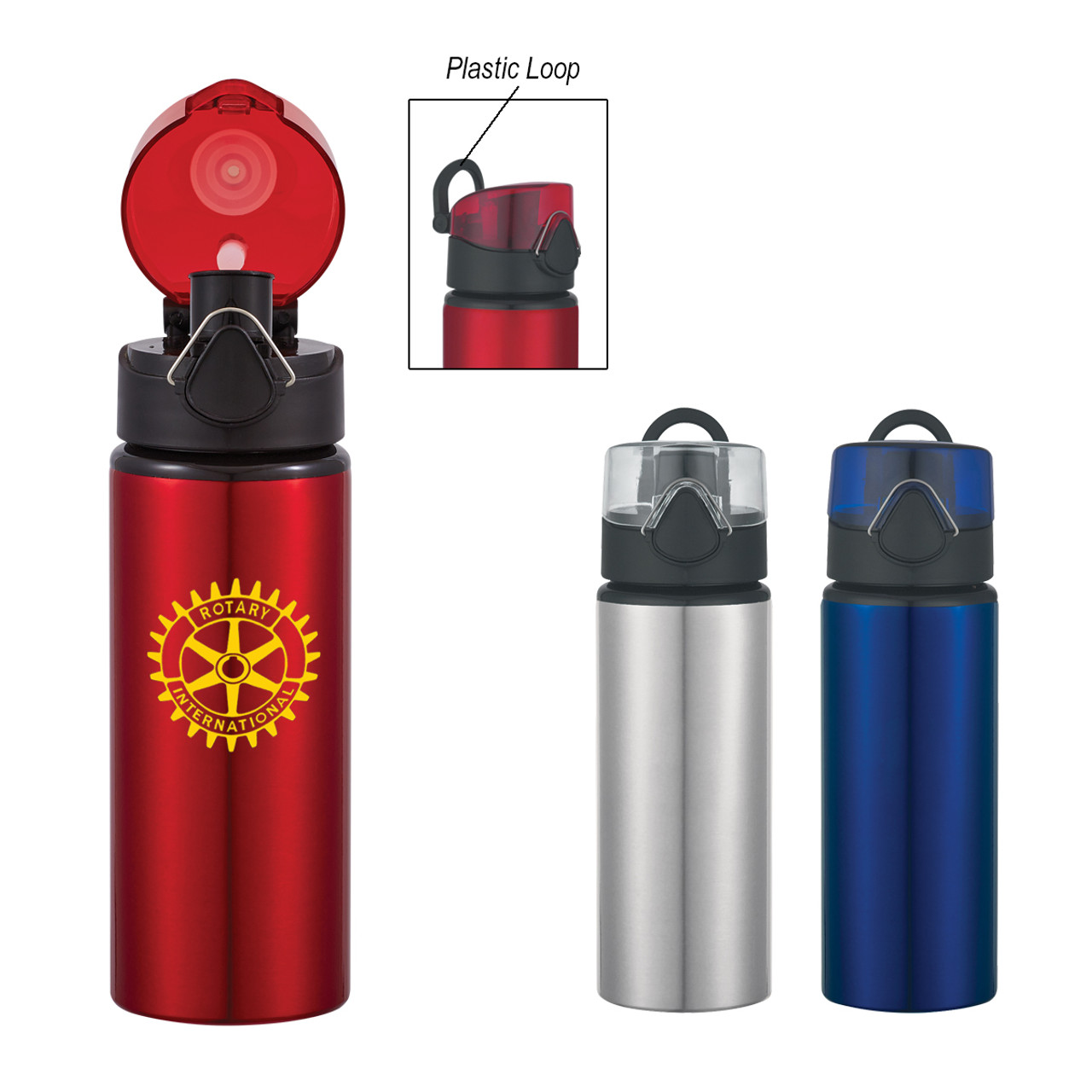 Custom 25 Oz. Aluminum Sports Bottle With Flip-Top Lid 5704