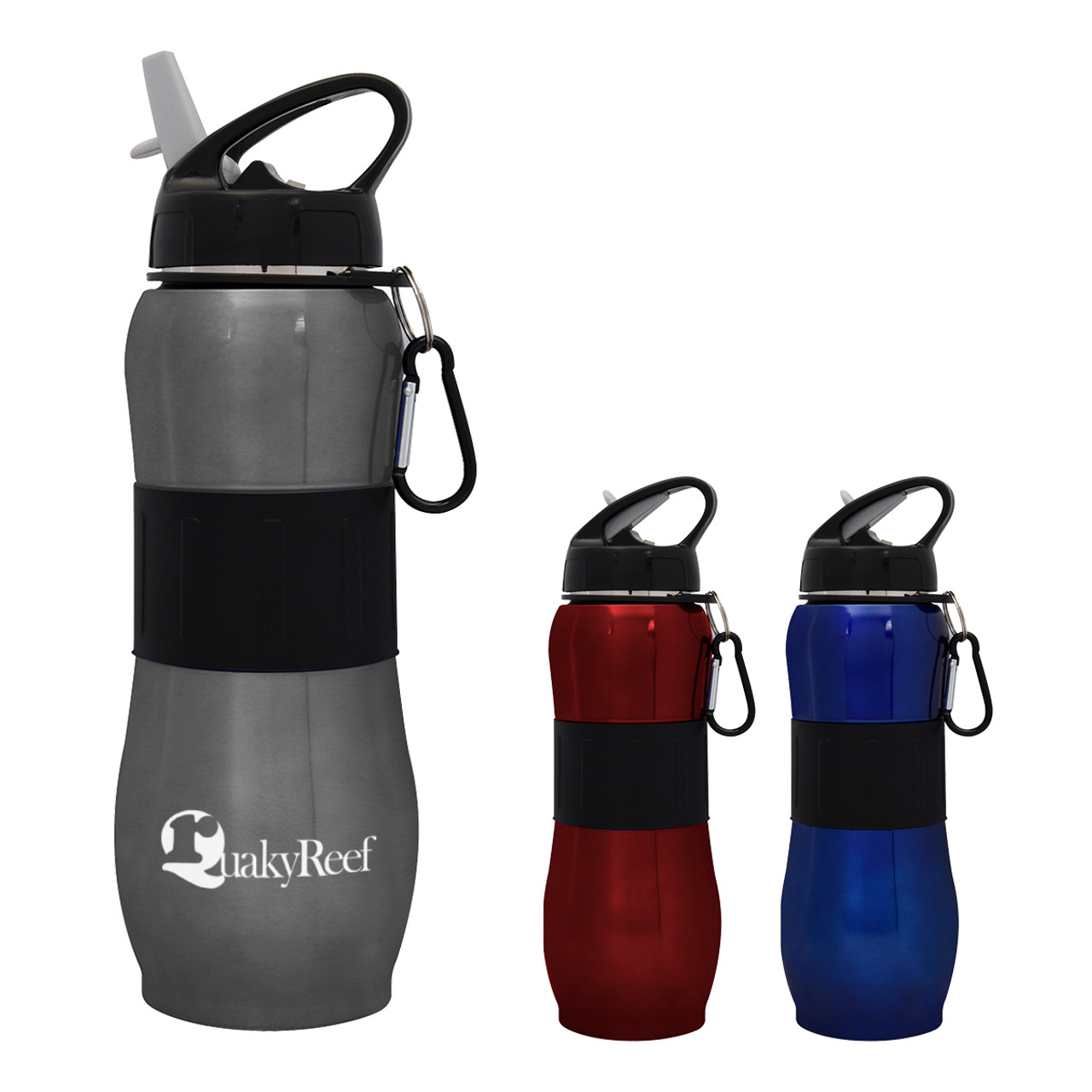 Custom 28 Oz. Stainless Steel Sport Grip Bottle 5877